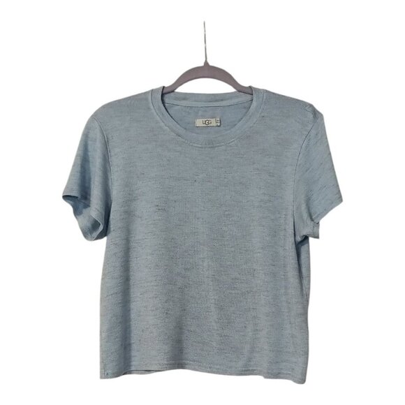 Ugg Women's Short Sleeve Robins Egg Blue TShirt Top Size Small Tee Multi Color - Picture 1 of 14